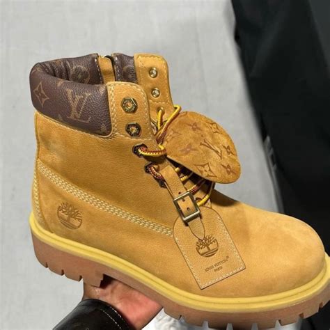 lv timbs|louis vuitton and timberland boots.